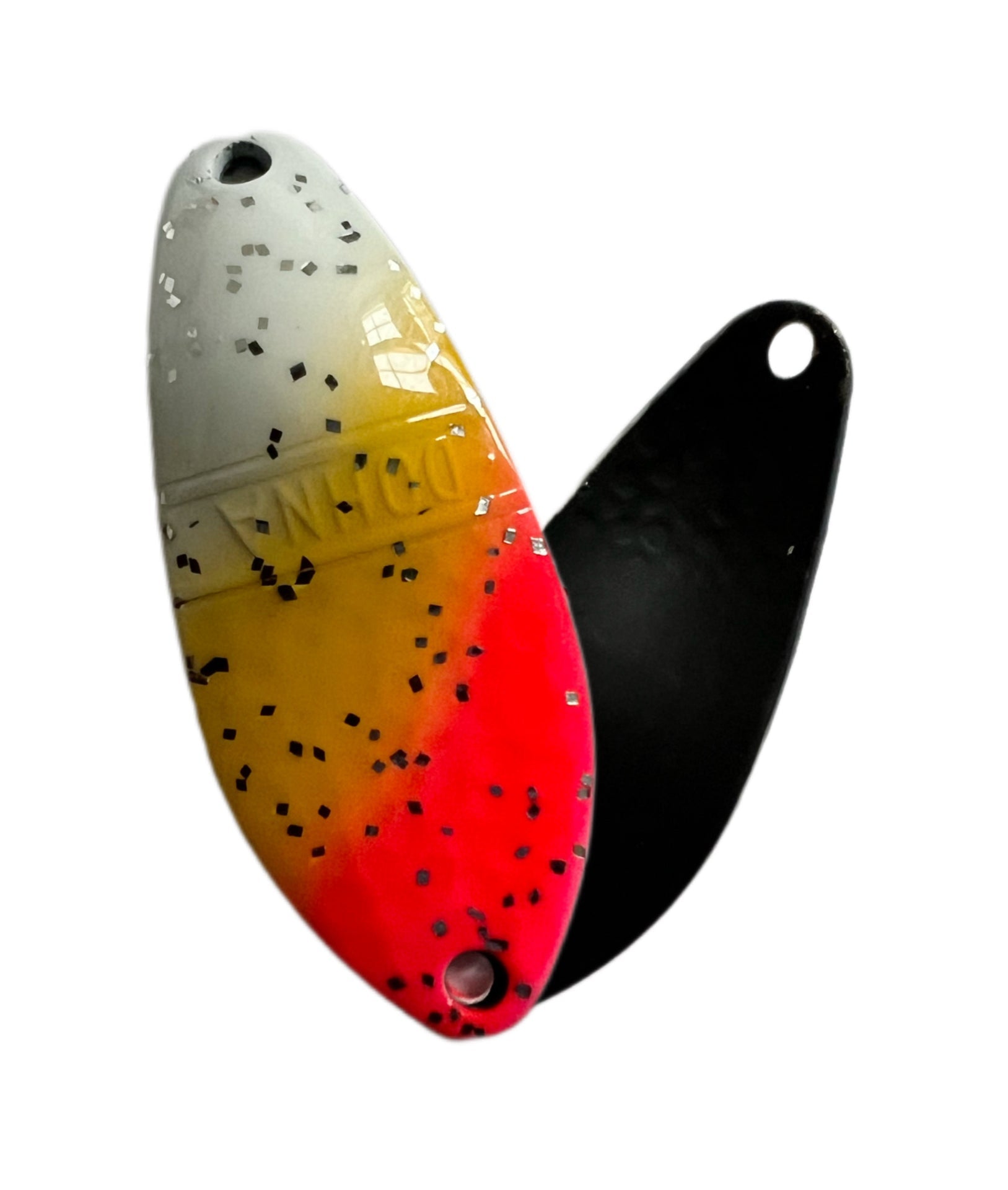 Silberner Angelblei Spoon von Angler´z System Antem Dohna DDG 2022-19, detailreiche Oberfläche, zum Angeln.