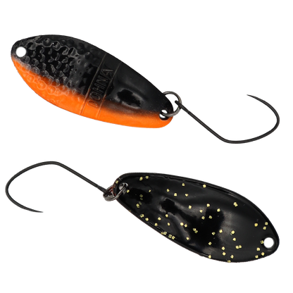 Angler´z System Antem Dohna EM17 spoon in metallic finish, showcasing its sleek design and 25g weight for fishing.