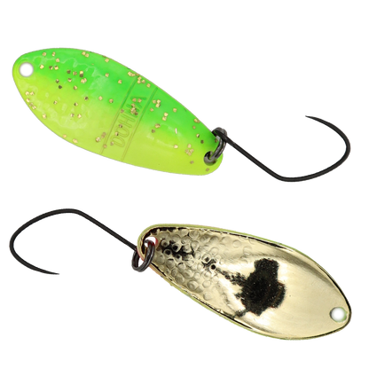 Silberne Angelblei Spoon EM18 von Angler´z System Antem Dohna, 25g, mit glänzendem Oberflächenfinish.