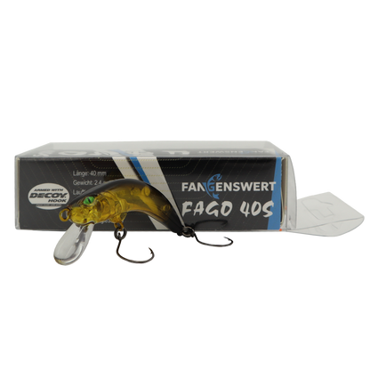 Fangenswert FAGO 40S EA10 Forellenköder Wobbler in natürlicher Farbgestaltung, ideal zum Forellenangeln