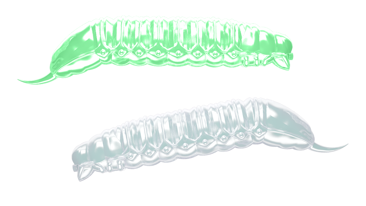 Libra Lures Goliath Forellen-Gummiköder mit UV-Glow und Aroma, auftreibend für erfolgreiche Angeltage
