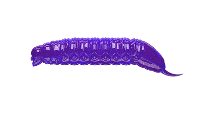 Libra Lures Goliath Gummiköder für Forellen, auffreibend mit Glitter und Aroma, lila mit Glitzereffekt, naturgetreue Fischattrappe