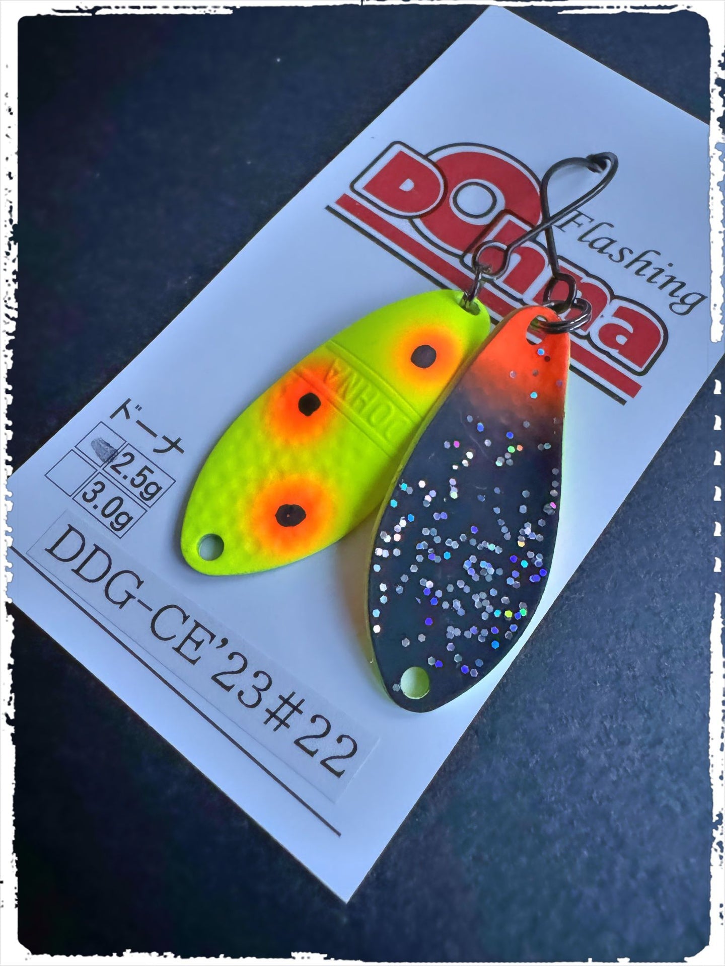 Angler'z System Antem Dohna DDG-CE23 #22 spoon with reflective finish and curved design for effective fishing.