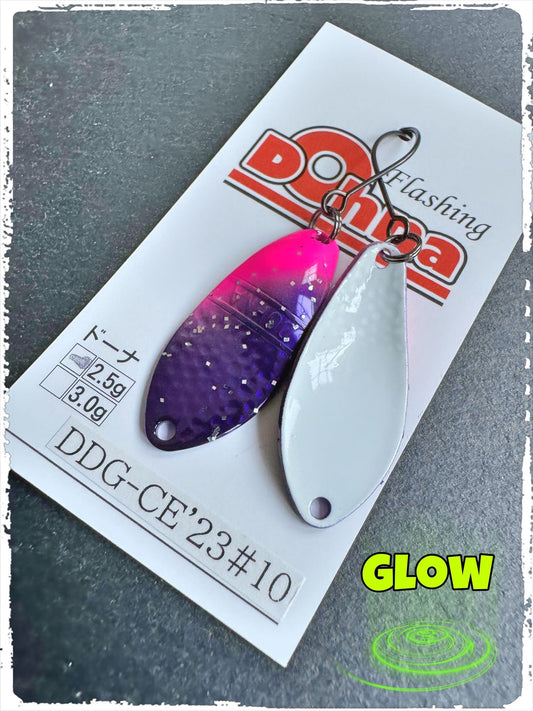 Angler'z System Antem Dohna DDG-CE23 #10 spoon in silver with a reflective finish and curved design for fishing.