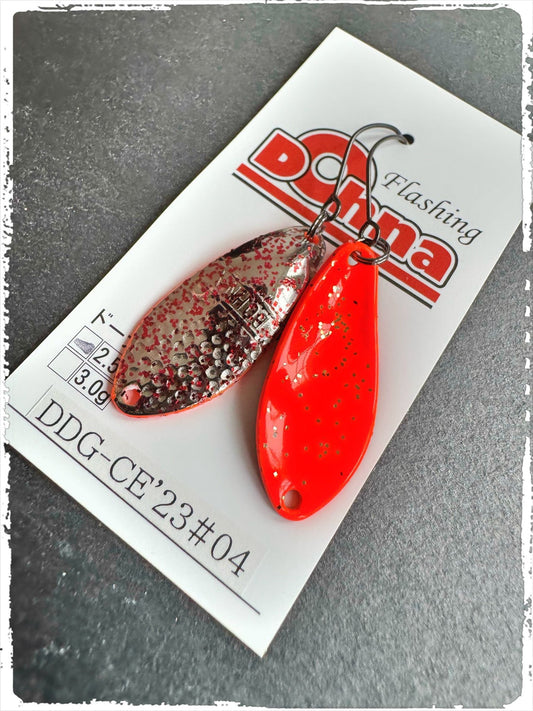 Angler´z System Antem Dohna DDG-CE23 #04 Angelblei in form eines Löffels, rostfreier Stahl, mit glänzender Oberfläche.