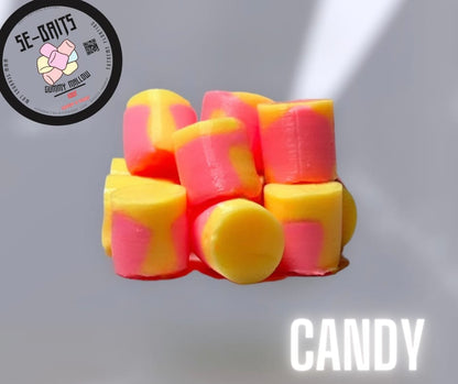 SE-BAITS Gummi Mallow Extreme Floating soft bait in vibrant colors, ideal for fishing with a realistic design.