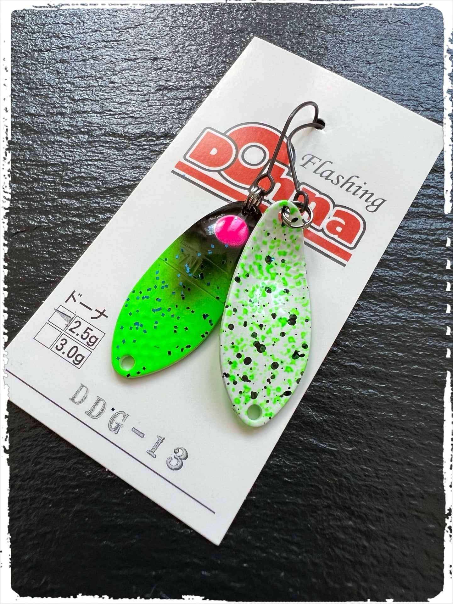 Angler'z System Antem Dohna DDG 2022-13 spoon, featuring a sleek design and vibrant colors for effective fishing.