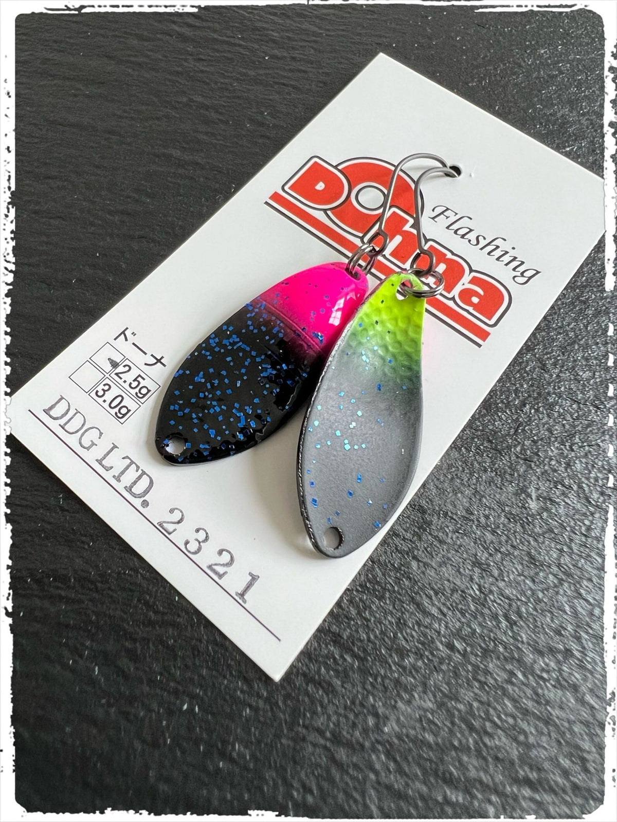 Angler´z System Antem Dohna DDG 2023-21 Angelblei, silberfarben, mit Drilling, für Spinnfischen, Nahaufnahme