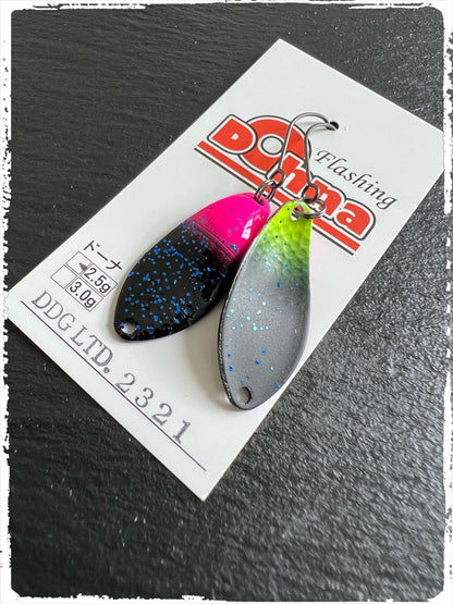 Angler´z System Antem Dohna DDG 2023-21 Angelblei, silberfarben, mit Drilling, für Spinnfischen, Nahaufnahme