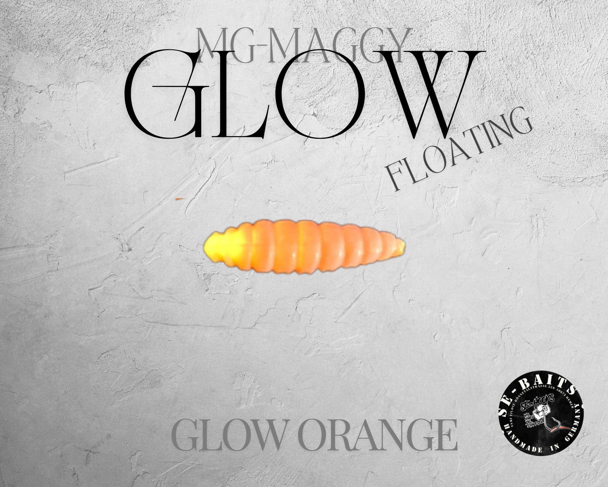 SE-BAITS MG Maggy Glow extreme floating soft bait in vibrant colors, showcasing its realistic design for fishing.