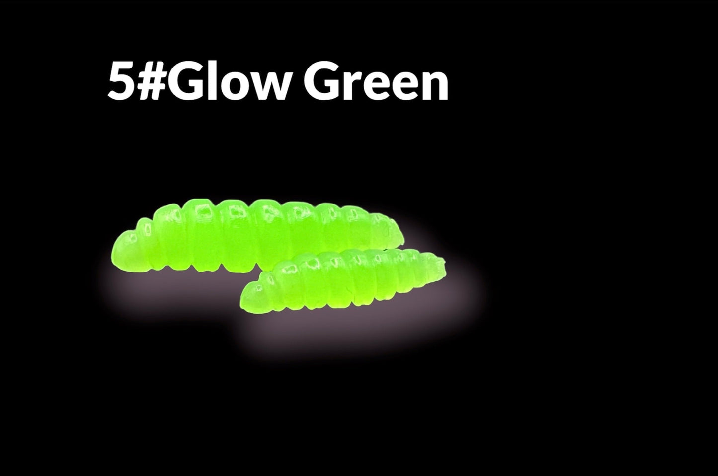 SE-BAITS MG MAGGY GLOW gummiköder in vibrant colors, showcasing its realistic design and glowing features.