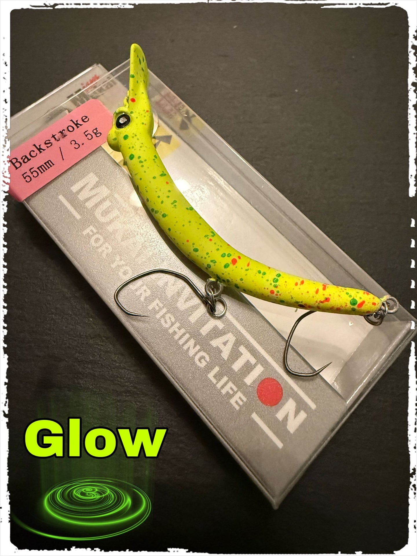 Mukai Backstroke 55 S wobbler in vibrant colors, showcasing its detailed body and realistic fin design.