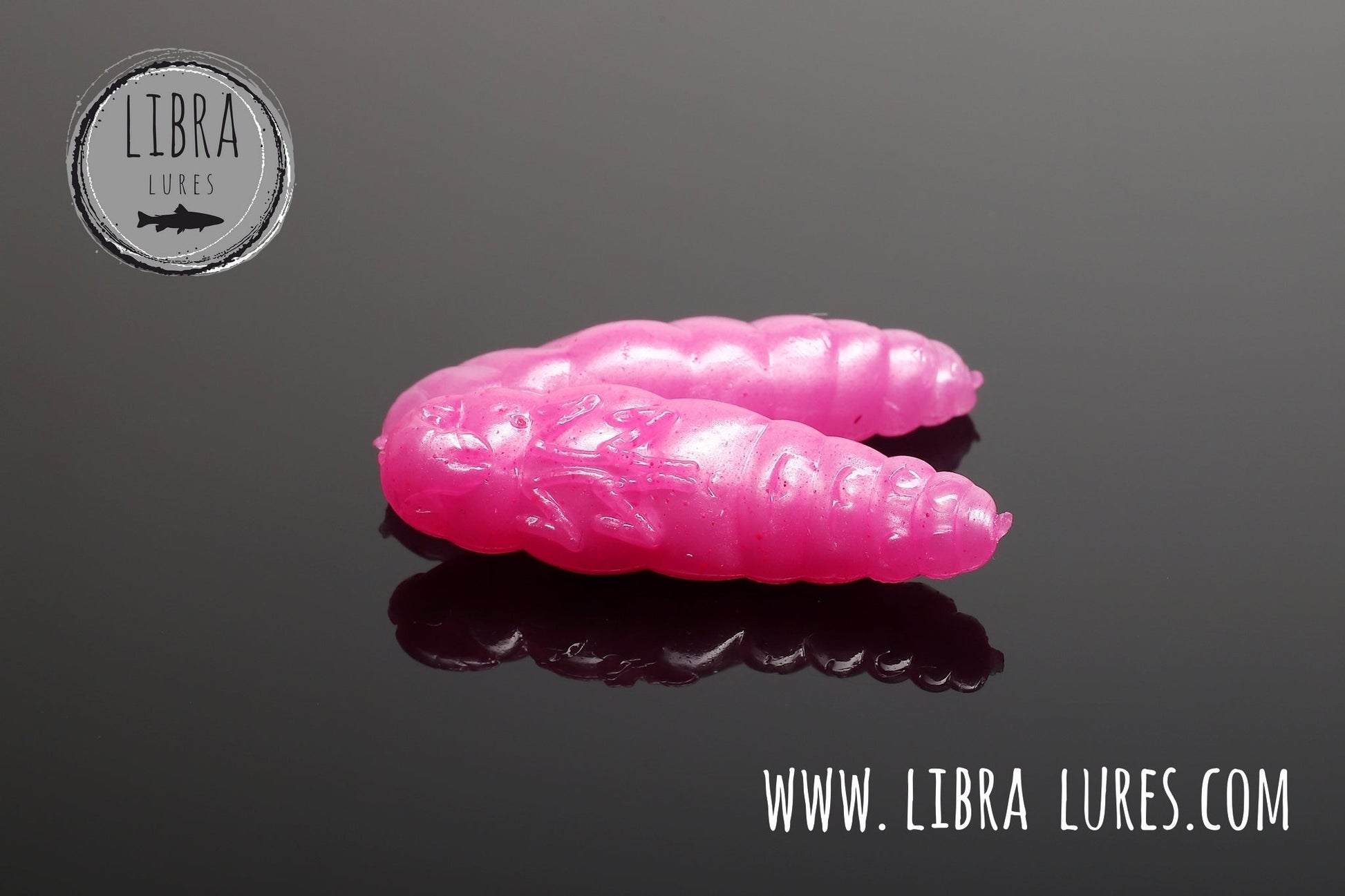 Libra Lures Largo Forellen Gummiköder pinkes Perl-Design, auftreibend mit Aroma, realistischer Fischköder für Forellenangeln