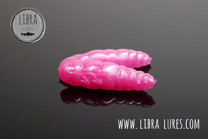 Libra Lures Largo Forellen Gummiköder pinkes Perl-Design, auftreibend mit Aroma, realistischer Fischköder für Forellenangeln
