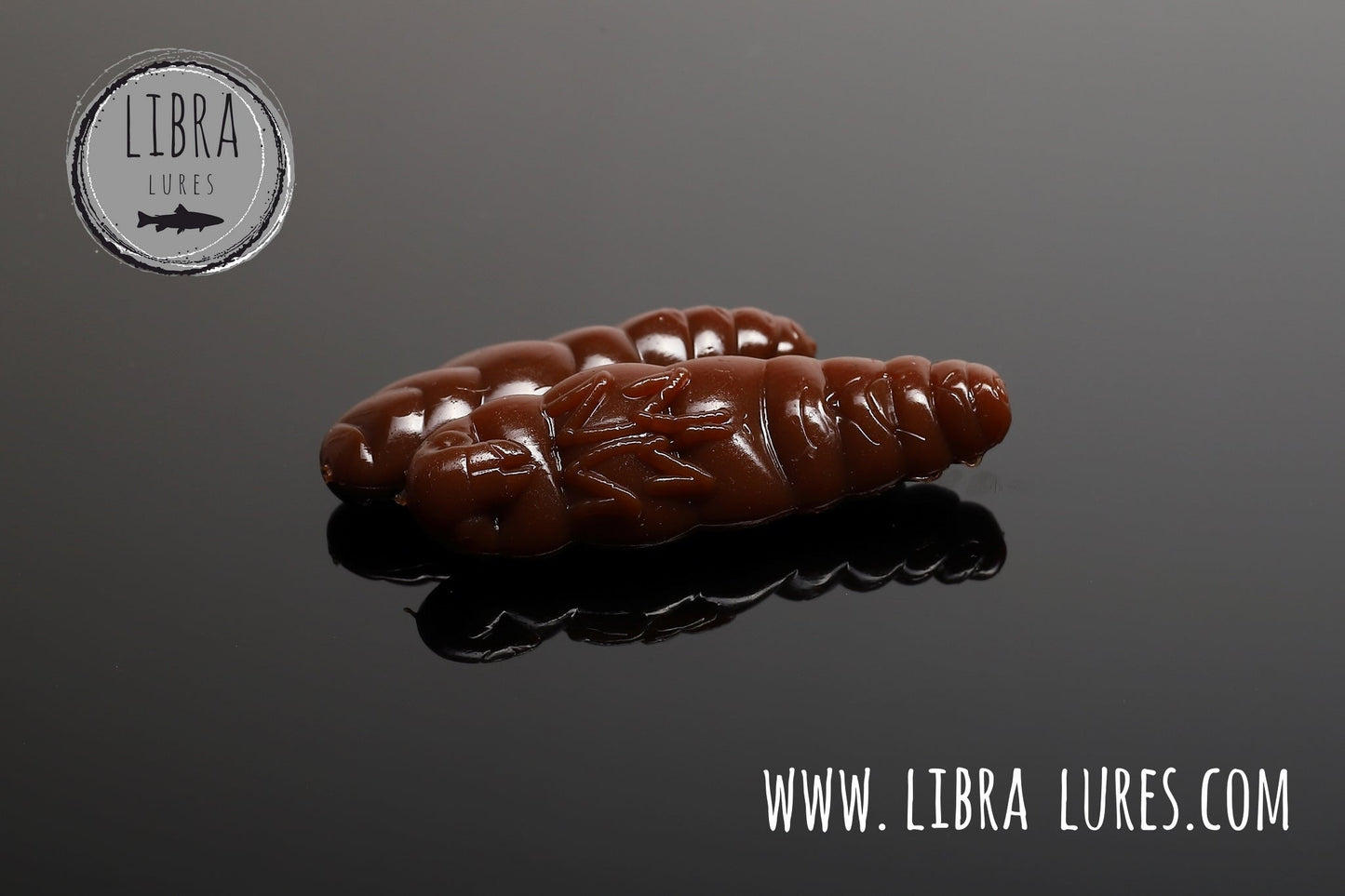 Libra Lures Largo Forellen Gummiköder, auftriebsfähig mit Aroma, braune Farbe, realistischer Fischköder für Angeln