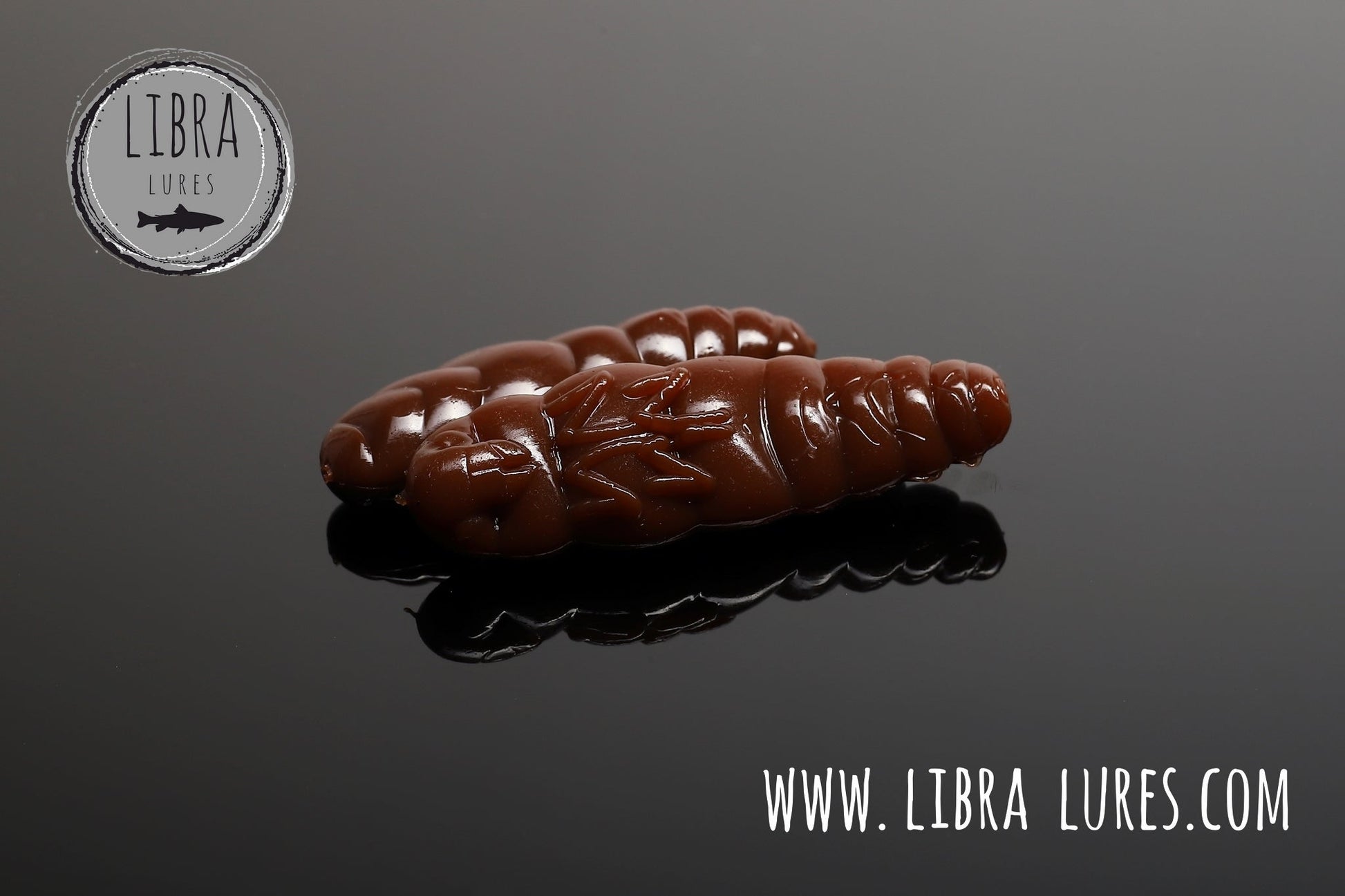Libra Lures Largo Forellen Gummiköder, auftriebsfähig mit Aroma, braune Farbe, realistischer Fischköder für Angeln