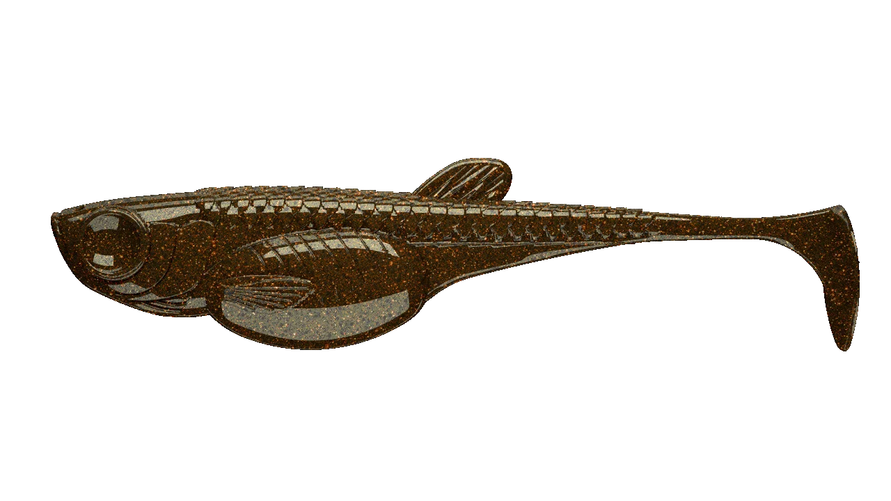 Libra Lures Predator Series Embion Shad Gummiköder in Farbe Blutrot, flexible Köder für Raubfischangeln, realistische Fischoptik