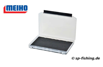 Meiho SC-3020 Tacklebox mit schlankem Design, Lure-Holder und Organizer im Bild, ideal für Angler und Köderaufbewahrung