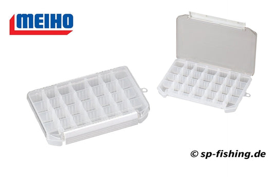 Meiho C-800 NS Tacklebox mit Lure-Holder, Aufbewahrungsbox für Anglerzubehör, robuste Kunststoffbox mit Fächern.