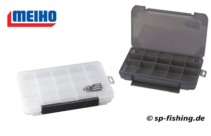 Meiho VS-3043 Tacklebox mit Köderhalter, stabile Aufbewahrungsbox für Anglerzubehör, praktische Fischerei-Organiser