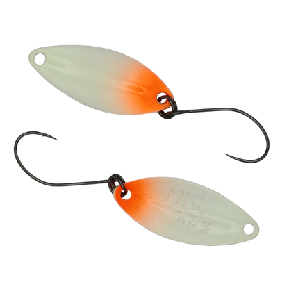 Fangenswert MIC 1.3 g EA04 Glow Löffel zum Angeln mit leuchtender Oberfläche, perfekt für Nachtausflüge, hochwertige Angelzubehör.