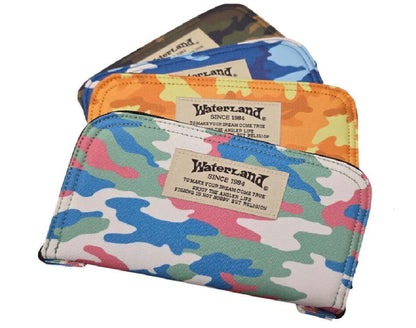 Waterland Spoon Wallet Tasche aus Leder, braun, mit Reißverschluss und mehreren Fächern für Karten und Geld.