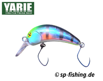 Yarie Goat G03 Floating Wobbler, bunter Angelköder mit schwimmender Wirkung, für Forellen und Raubfische.