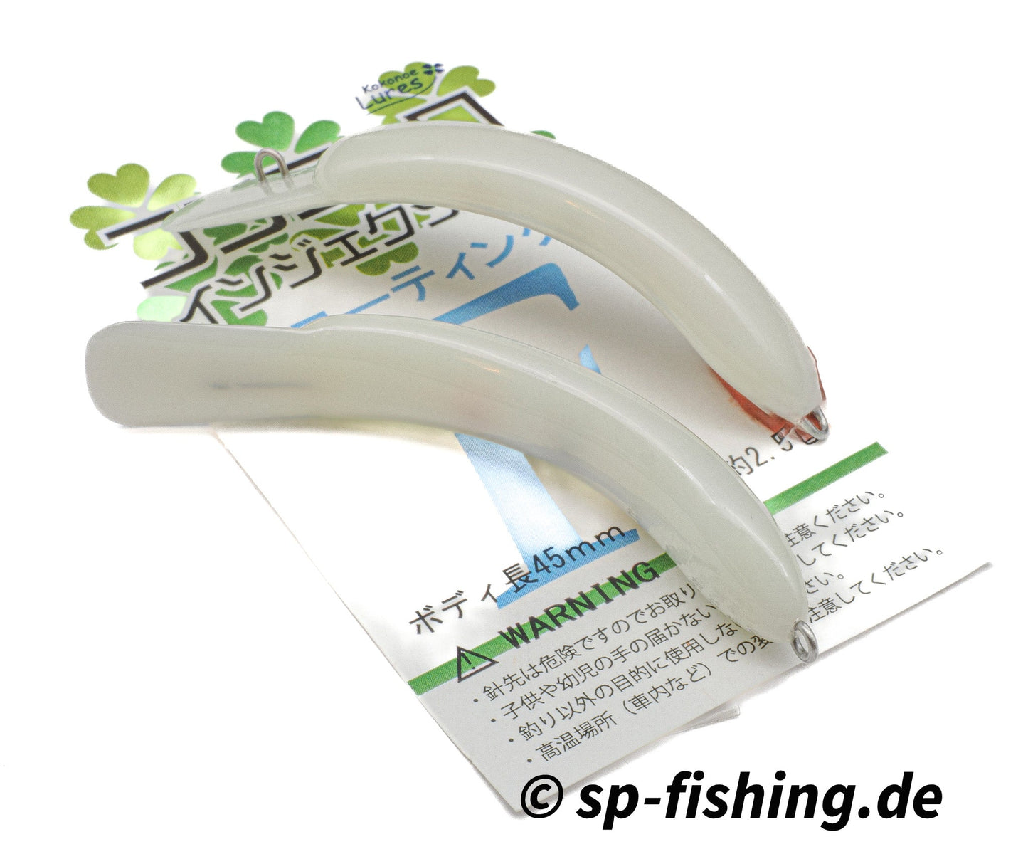 Kokone Lures Coconyoro Injection 45F Rohlinge Weiß 2 Stück