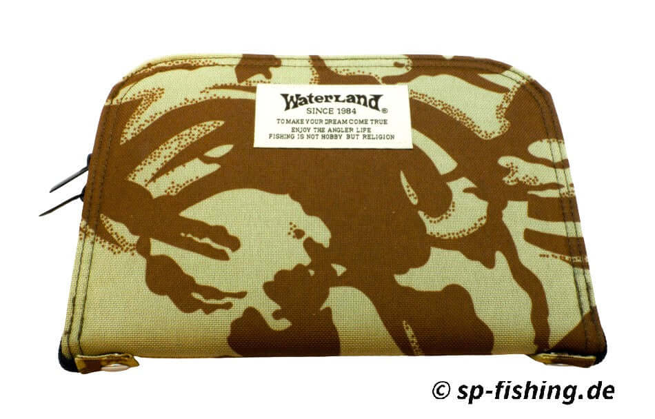 Waterland Spoon Wallet Tasche aus Leder mit Kartenfächern und Reißverschluss, braune Farbe, elegante Damen- und Herrentasche