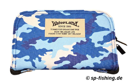 Waterland Spoon Wallet Tasche aus Leder mit Reißverschluss, braune Farbgebung, praktische Kartenfächer und kompakte Form.