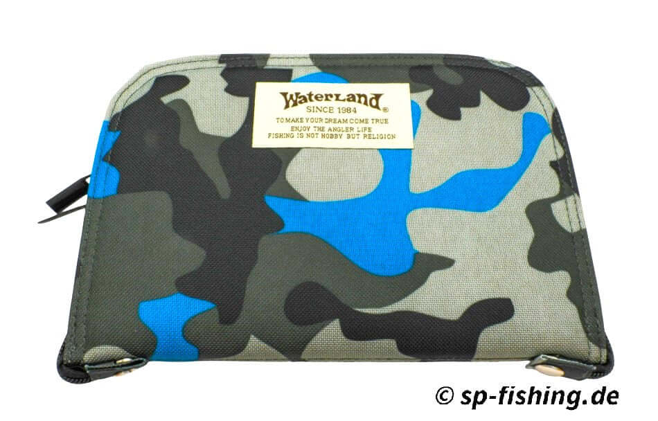 Waterland Spoon Wallet Tasche aus Leder mit Reißverschluss, praktische Geldbörse und Kartenetui in braunem Design.