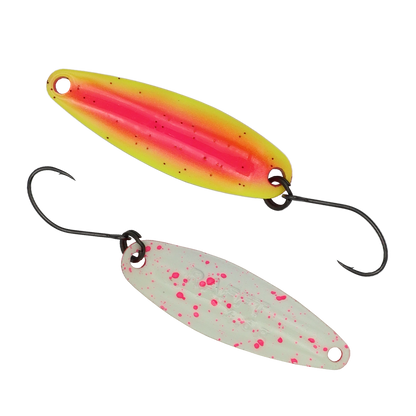Fangenswert RAFFT EA03 4.6g glow spoon lure featuring a vibrant design and reflective finish for fishing.