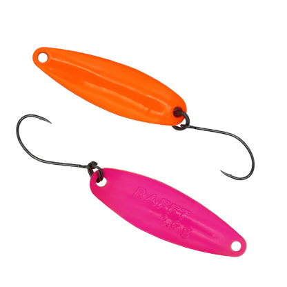 Fangenswert RAFFT 4,6 g Löffel, Angelzubehör, naturfarben, detailreiche Nahaufnahme des Spoon-Designs