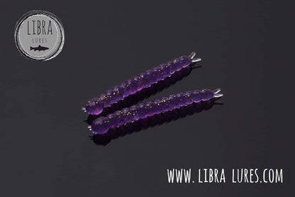 LIBRA LURES Slight Worm Gummiköder in verschiedenen Farben, leicht auftriebsfähig mit Aroma für Forellenangeln.