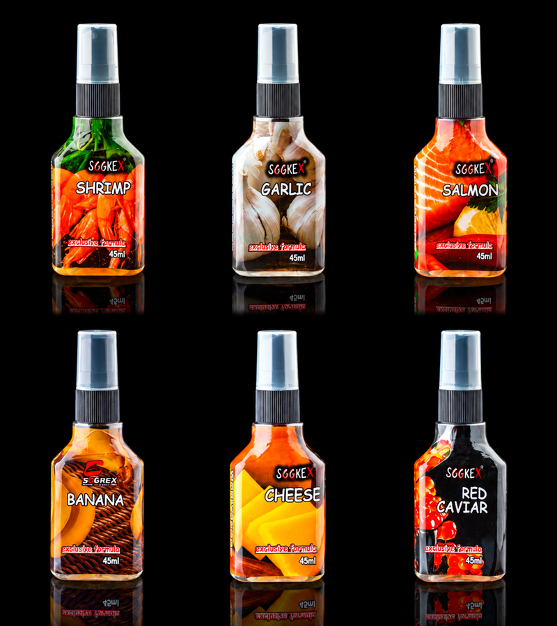 Soorex Pro Lockstoff Spray mit Lockstoff für Angelköder, attraktiver Duft und Geschmack für erfolgreiches Angeln