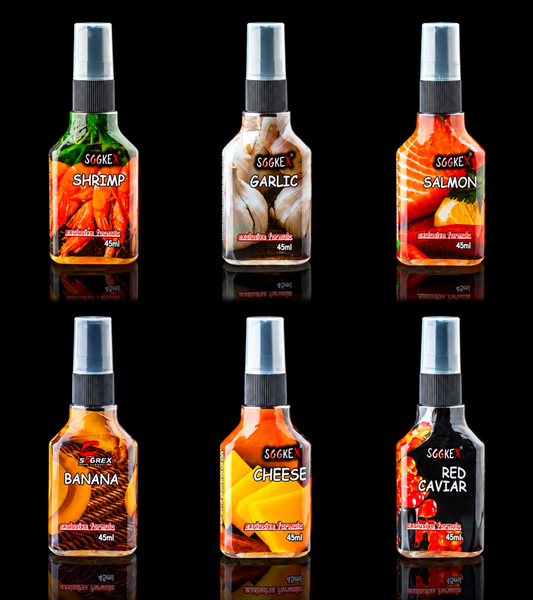 Soorex Pro Lockstoff Spray mit Lockstoff für Angelköder, attraktiver Duft und Geschmack für erfolgreiches Angeln