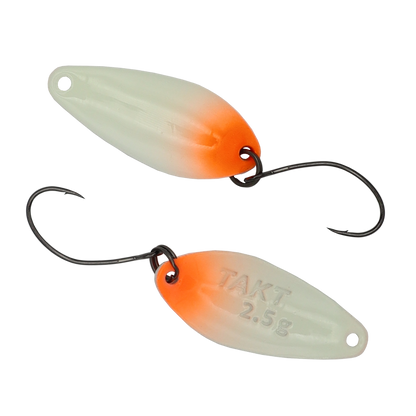 Fangenswert TAKT 2.5 g EA04 glow spoon in vibrant colors with a reflective finish, ideal for fishing.