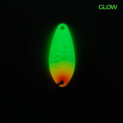 Fangenswert TAKT 2.5g EA04 Glow spoon with a vibrant glow finish and detailed design on a white background.