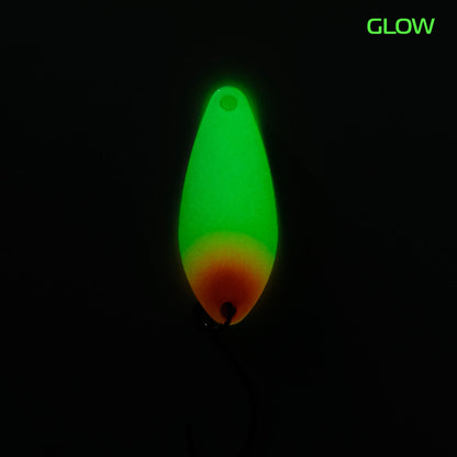 Fangenswert TAKT 2.5g EA04 Glow spoon featuring a vibrant glow design, ideal for fishing in low-light conditions.