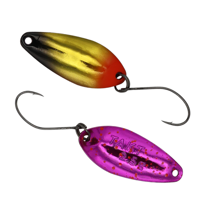 Fangenswert TAKT spoon in EA08 design, showcasing its sleek shape and vibrant color against a neutral background.