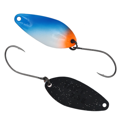 Fangenswert TAKT 2,5 g Löffel, hochwertiges Angelzubehör, detailreiche Nahaufnahme des spoon mit Griff und Klingen.