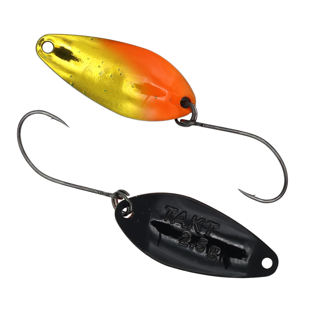 Fangenswert TAKT 2,5 g Löffel, detailreiche Nahaufnahme des hochwertigen Angelzubehörs in silberner Farbe