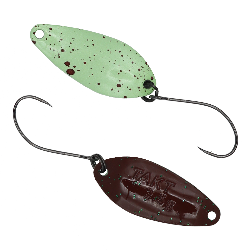 Fangenswert TAKT 2,5 g Löffel, hochwertiges Angelzubehör, detailreiche Nahaufnahme des Spoon-Designs