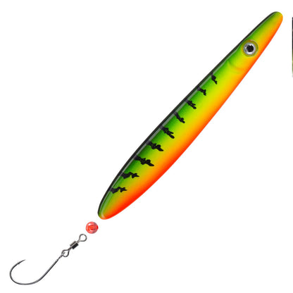 Troutwerk 16g inline blinker for sea trout, showing a sleek design and vibrant colors for effective fishing.