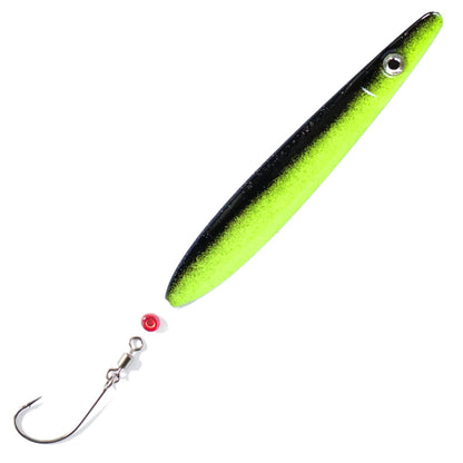 Troutwerk 16g inlineblinker for sea trout, featuring a sleek design and vibrant finish, 7.4cm in length.