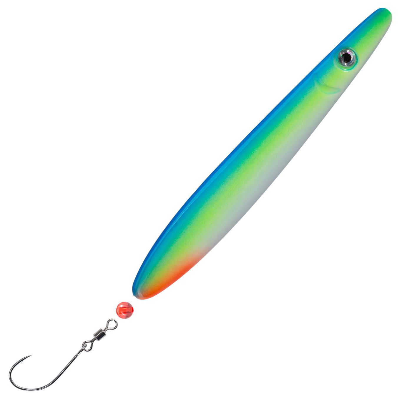 Troutwerk 16g inlineblinker in silver, designed for fishing sea trout, showcasing its sleek shape and reflective finish.