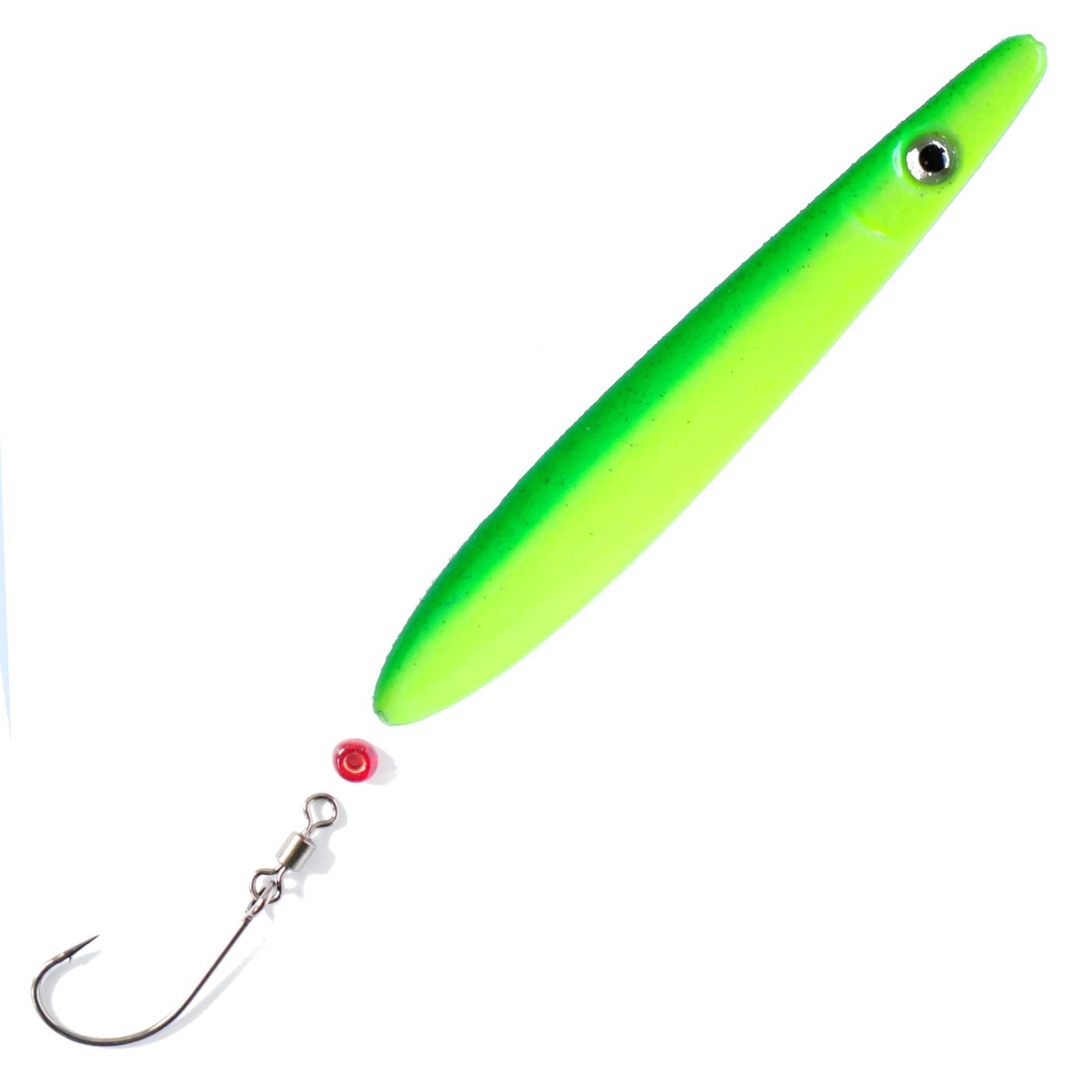 Troutwerk Inlineblinker 16g, 7.4cm, designed for sea trout fishing, showcasing a vibrant, reflective fishing lure.