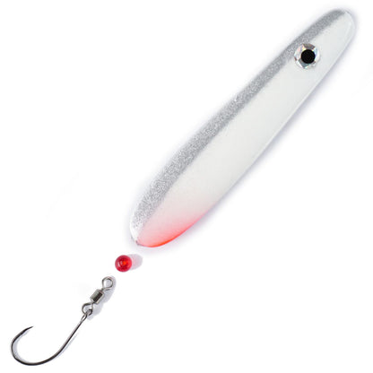 Troutwerk Inlineblinker 22g Meerforellenblinker, 7,4 cm, mit glänzender Oberfläche und beweglichem Köder für Meerforellen.