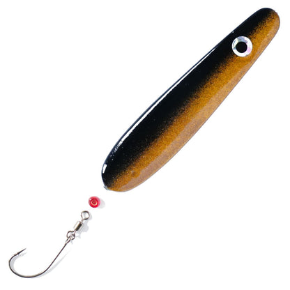 Troutwerk Inlineblinker 22g, 7,4cm, Meerforellenblinker, silberfarben, für Angeln auf Meerforellen, glänzend und auffällig