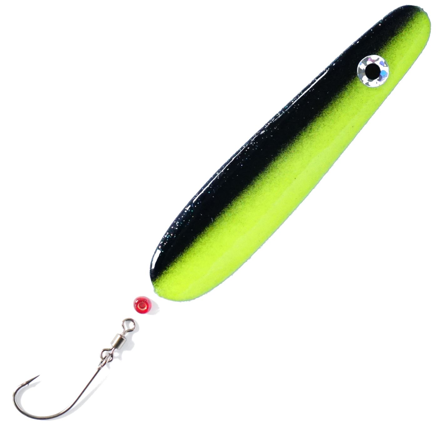 Troutwerk Inlineblinker 22g, 7,4cm, Meerforellenblinker, goldfarben, mit Haken, Angelzubehör für Meerforellenfischen
